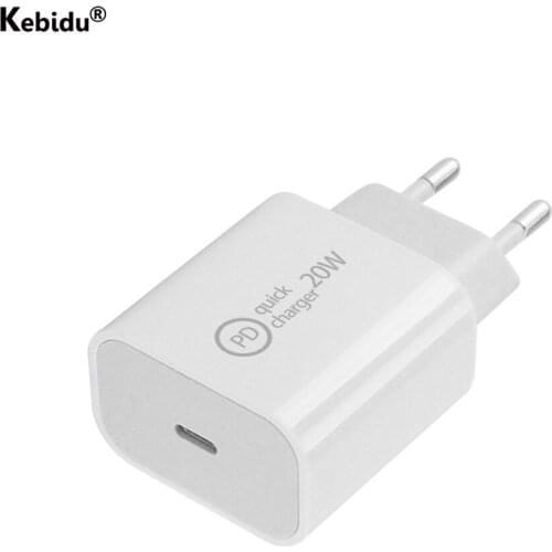 Quick 20W PD USB Type C Charger Adapter For iPhone 12 For Huawei for Xiaomi Fast Charging EU/US/UK Plug Travel PD charger