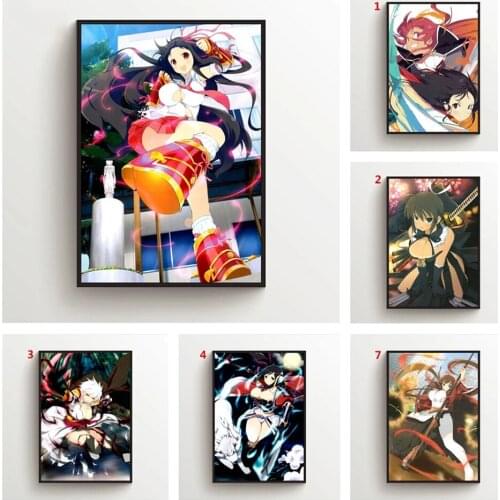 Home Decor Senran Kagura Asuka Yumi Anime Prints Poster Pictures Wall Artwork Modular Canvas Painting For Living Room No Framed