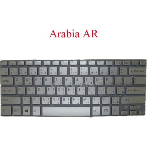 Laptop AR Keyboard For SONY For VAIO SVF14 SVF14213SA SVF14213SF SVF14213SG SVF14218SA SVF14219SA SVF14219SF SVF14219SG Arabia