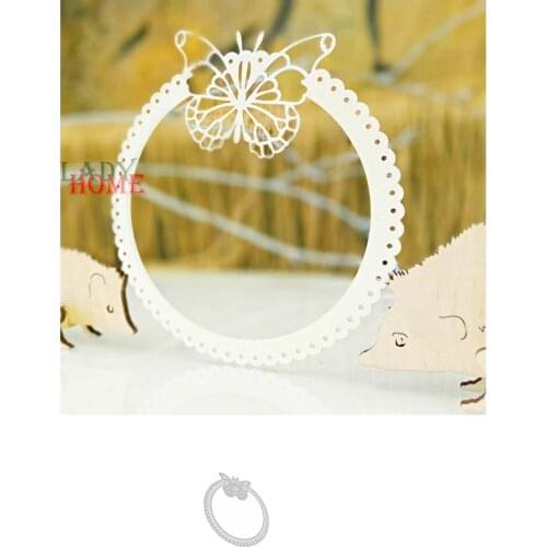 Butterfly Ring Scrapbooking Cutting Dies Embossed Creative Knife Template for DIY Paper Album Photo Cards Making Dies Cut Die