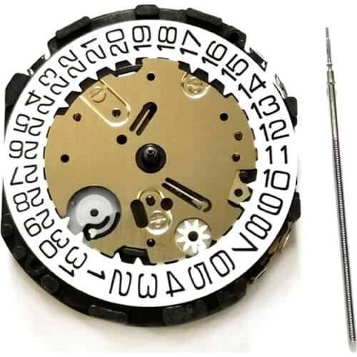 1PC VR3G Quartz Watch Movement Date At 3' With Rod Battery For VR3GA VR3GB Replacement Quartz Watch Movement Watch Accessories