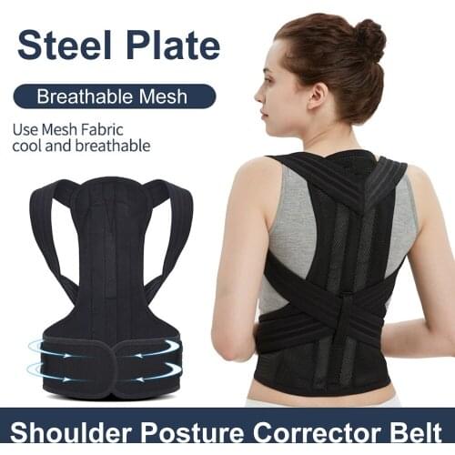 Medical Bone Shoulder Back Posture Corrector Therapy Corset Spine Support Belt Lumbar Back Posture Correction Bandage Men Women