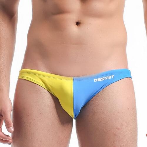 Men Swimwear Low Waist Swim Briefs Sexy Man Bikini Swimsuit Shorts Beach Swimming Bathing Suit Desmiit Brand M-Xxl