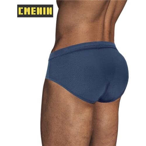 CMENIN New Polyester Gay Panties Jockstrap Mens Briefs Low Waist Slip Sexy Man Underwear Brief Men Underpants String CM808