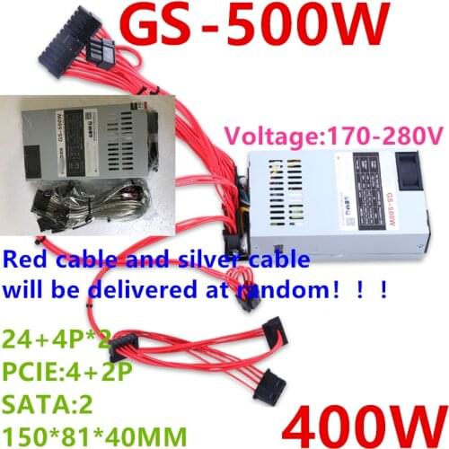 New PSU For Fenge ITX K39 K35 K49 S3 M41 M24 M47 FLEX Small 1U Rated 400W Peak 500W Power Supply GS-500W
