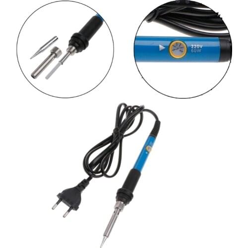 220V 60W Adjustable Temperature Soldering Iron Welding Gun Heating Pencil EU Plug Temperature Regulating Iron