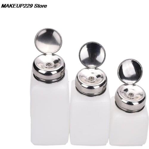 100ml/200ml/250ml Empty Pump Dispenser Nail Polish Remover Bottle Liquid UV Gel Polish Nail Art Clean Acetone Bottle