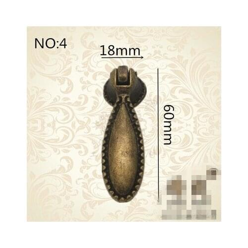 Zinc alloy European Garden single hole copper zinc alloy handle antique wardrobe cabinet door door handle style