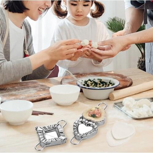 Manual Stainless Steel Dumplings Mold Anti-corrosion Empanadas Press Dumpling Maker Kitchen Dumpling skin artifact