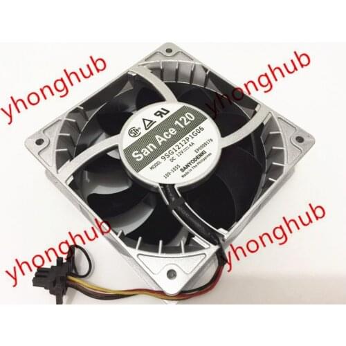SANYO DENKI 9SG1212P1G06 Server Cooling Fan DC 12V 4A 120x120x38mm 4-Wire