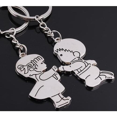 Wedding Keychain Couple Gift Cute Women Men Car Key Chain Keyring Cover Holder Purse Handbag Bag Charm Trinket Chaveiro Llaveros