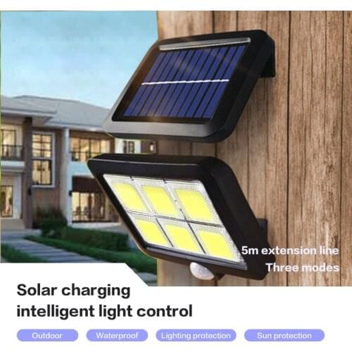 128COB LED Solar Light Outdoor Motion Sensor Rechargeable Solar Wall Lamp Waterproof Emergency Led Light For Street Garden Porch