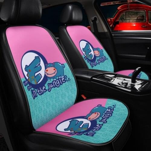 Fabric Car Seat Cover Easy Install Cartoon Auto Cushion Protector Grey god,Blue horse,For Ibiza,Brown zebra,Yellow panda X1 X30