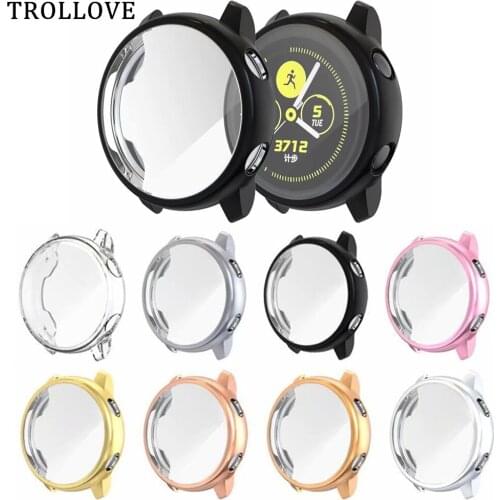 Screen Protective Case for Samsung Galaxy Watch Active All-around Ultra Thin TPU Shell for Galaxy Active 40mm Protector Cover