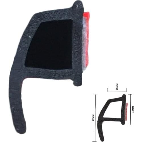 Universal P Type Car door sealing strip Auto edge Rubber Waterproof Dustproof Noise insulation strip Sound proofing with 3M Gule