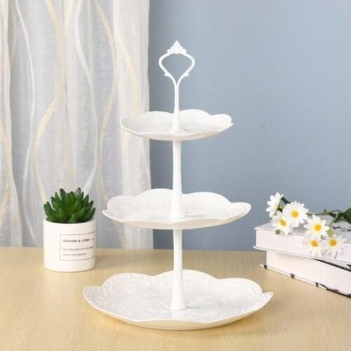 Premium Quality Plastic Three Layers Cupcake Display Rack Cake Stand Tray Home N0PA