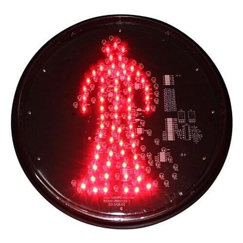High quality DC12V 300mm traffic signal light replacement red LED pedestrian light replacement