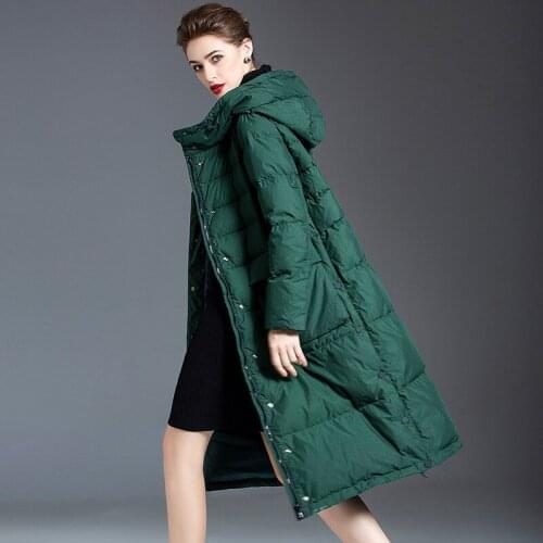 Jacket brand womens luxury 2020 winter duck down jackets cloak long overcoats parka white duck down outerwear women coats