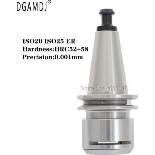 1pcs ISO20 ISO25 ER11 ER16 ER20 SK10 Accuracy 0.001 High Speed Tool Holder Balance Chuck G2.0/40,000 rpm ISO Spindle Clamp