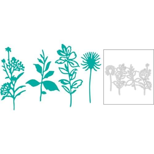 2020 New Plant Branches Flower Leaf Metal Cutting Dies For Embossing Cut Paper Decoration Greeting Card Scrapbooking No Stamps