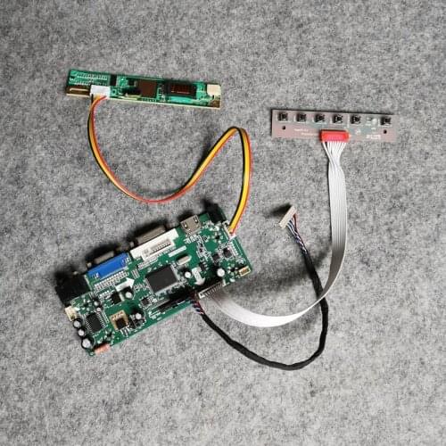 20Pin LVDS 1CCFL VGA+DVI Fit TM150XG/TM141XG/TM133XG/TM121XG matrix LCD panel controller drive board Kit M.NT68676 1024*768