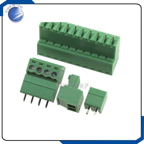5pair 15EDGK 3.81 2P/3/4/5/6/7/8/9/10/11P-12P/PIN Screw Pluggable Terminal Block Plug Connector Right Angle Pin 3.81MM