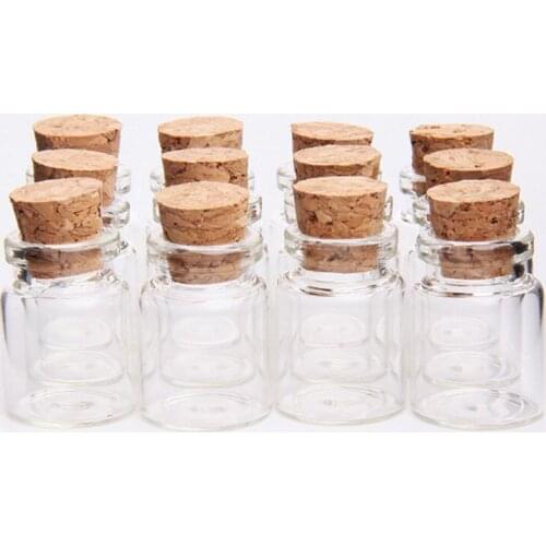 800pcs/lot 5ml cute glass vials decorative corked Glass Bottles,glass bottle vials with cork
