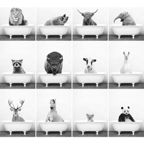 5D Animal DIY Diamond Painting Tiger Wolf Cross Stitch Mosaic Full Square Round Drill Diamond Embroidery Handmade Art Decor Gift