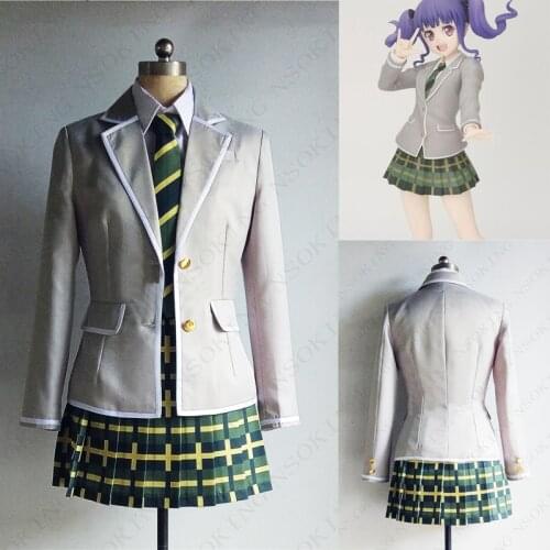 Anime BanG Dream Toyama Kasumi OYAMA Kasumi HANAZONO Asahi Rokka Cosplay Costume School Uniform