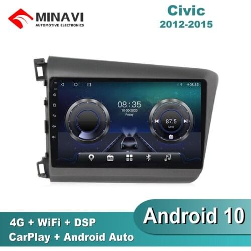 9'' Android 9.0 For Honda Civic 2012/2013/2014/2015 L Car Radio Multimedia GPS Navigation Navi Player Auto Stereo WIFI 2 din