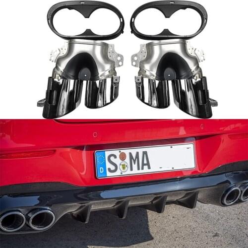 Car Accessories Muffler Exhaust Pipe Exits For Mercedes Benz W177 A35 C118 CLA35 X247 GLB35 A45S AMG Refitting 2020