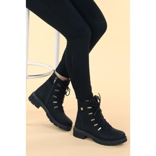 Ayakland Ymr 920 Skin Thermo Soles Women Zipper Boots Shoes