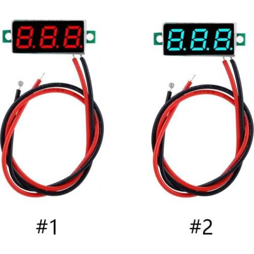Mini Digital Voltmeter Voltage Tester Meter 0.28 Inch 2.5V-30V LED Screen Electronic Parts Accessories Digital Voltmeter