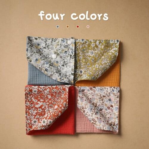 Baby Infant Cotton Bib Newborn Solid Color Scarf Feeding Saliva Towel Bandana Burp Cloth Boys Girls Shower Gift