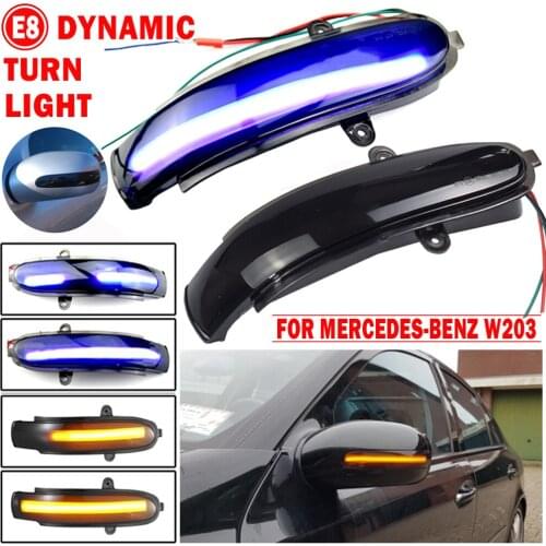 Dynamic Led Car Blinker Side Mirror Marker Turn Signal Light Lamp For Mercedes C Class W203 S203 CL203 2001-2007 Accessories
