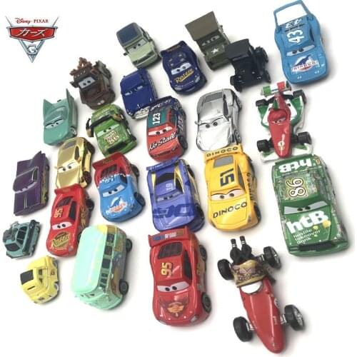 Disney Pixar Cars 2 3 Lightning 40 Style Mcqueen Mater Jackson Storm Ramirez 1:55 Diecast Vehicle Metal Alloy Boy Kid Toys Gift