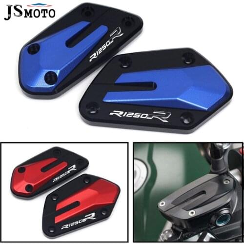 For BMW R1250R R1250 R r1250r 2019 With LOGO Motorcycle CNC Aluminum Front Brake Clutch Fluid Reservoir Cover Cap Accessories