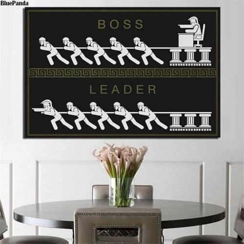 Motivational Leader And Boss Inspirational Canvas Artwork Painting Oil Print Poster Wall Art Picture For Living Room Home Decor