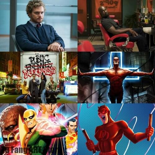 Marvel Canvas Painting Wall Art League of Defenders Daredevil Posters and Prints Pictures for Living Kids Nordic Home Decoration