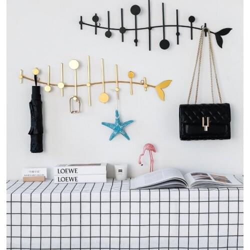 Entrance Key Hook Wall-Mounted Storage Creative Free Punching Door Rack Porch Decoration Hanger Multifunctional Decorative Hook