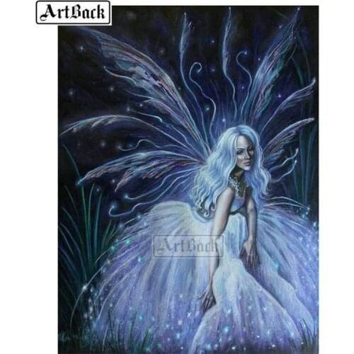 New 5d diy diamond painting angel girl full square drill rhinestone 3d diamond embroidery artwork diamond mosaic fairy kit