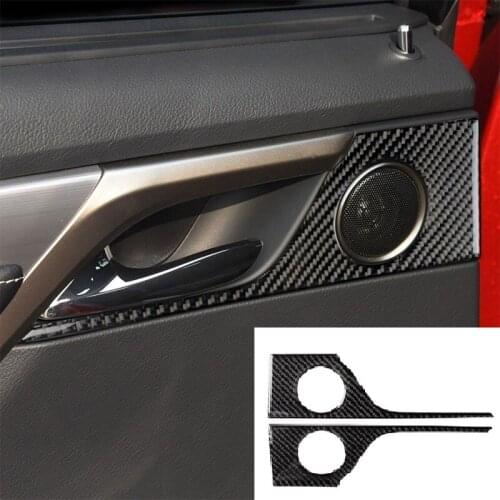Fit For Lexus RX300 270 200T 450H Airspeed carbon fiberIn vehicle Back Door inner Handles Decorative Panel Car Accessories
