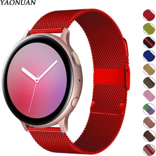 Magnetic loop for Samsung Galaxy Watch Active 2 3 44mm 45mm 46mm Amazfit gts 2 Bip 20mm 22mm Bracelet hauwei watch gt 2 3 Strap