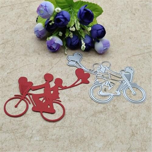 DIY Bicycle love Metal Cutting Dies Stencils For Card Making Decorative Embossing Suit Paper Cards Stamp DIY