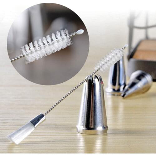 Flower nozzle brush, flower decorator brush, dual-purpose cleaning brush, multi-function decorator nozzle cleaner