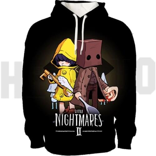 Little Nightmares 2 Hoodie Tops 3D Print Anime Spring Hoodies Men Crewneck Sweatshirt Game Oversized Pullover Streetwear Teens