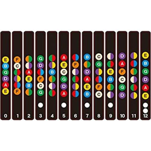 Learning to play with a note sticker for the Fretboard | Comb suitable for electric guitar, acoustic guitar, classical guitar, w