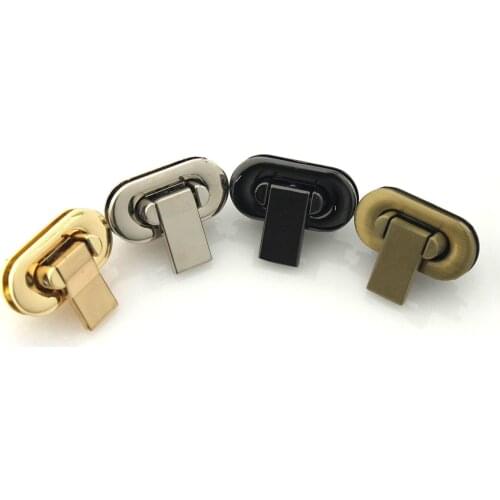 1pcs Fashion Metal Folding Lock Switch Lock Clasp for DIY Handbag Bag Purse Luggage Hardware Closure Bag Parts Accessories