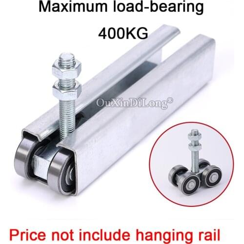 8PCS Heavy Duty Sliding Door Hanging Wheel Industrial Warehouse Sliding Door Rollers Load Bearing 300-400KG Hanging Pulley GF562