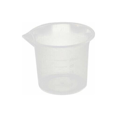 25mL Laboratory Transparent Plastic Liquid Container Measuring Cup Beaker
